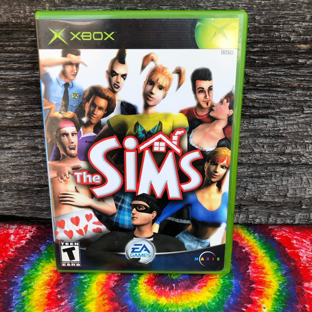 The Sims Game for Xbox- Green Case ©️2003